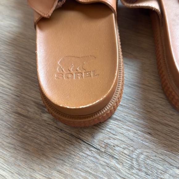 Sorel Roaming Double Buckle Tan Gold Sandals Never Worn NWOT - Picture 7 of 9